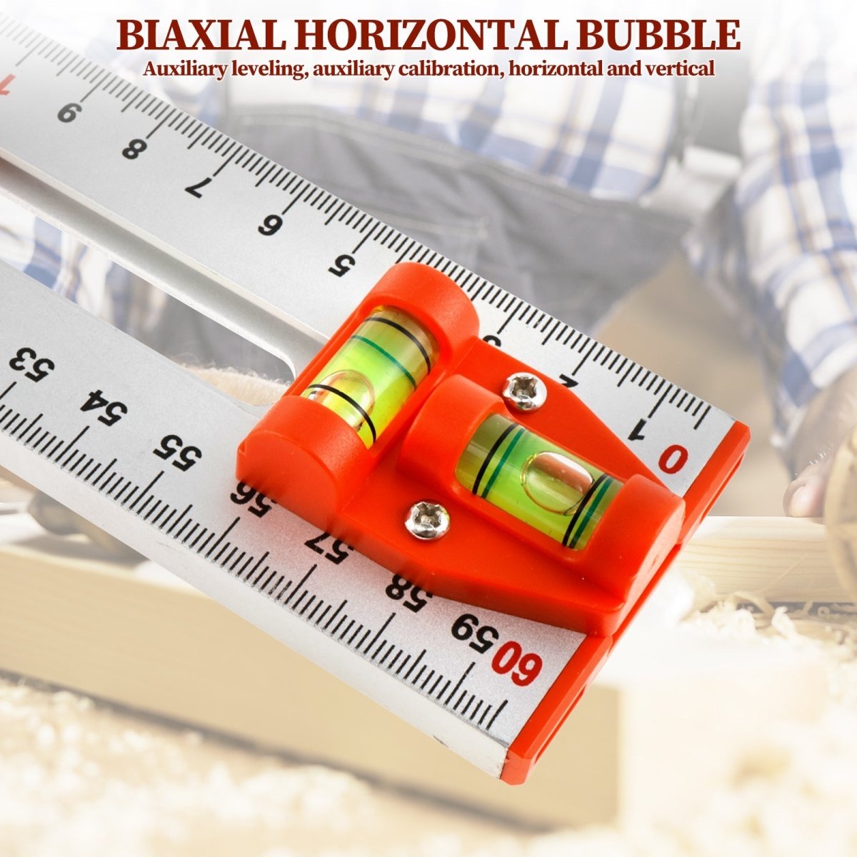 Regla de marcado deslizante para medidas precisas