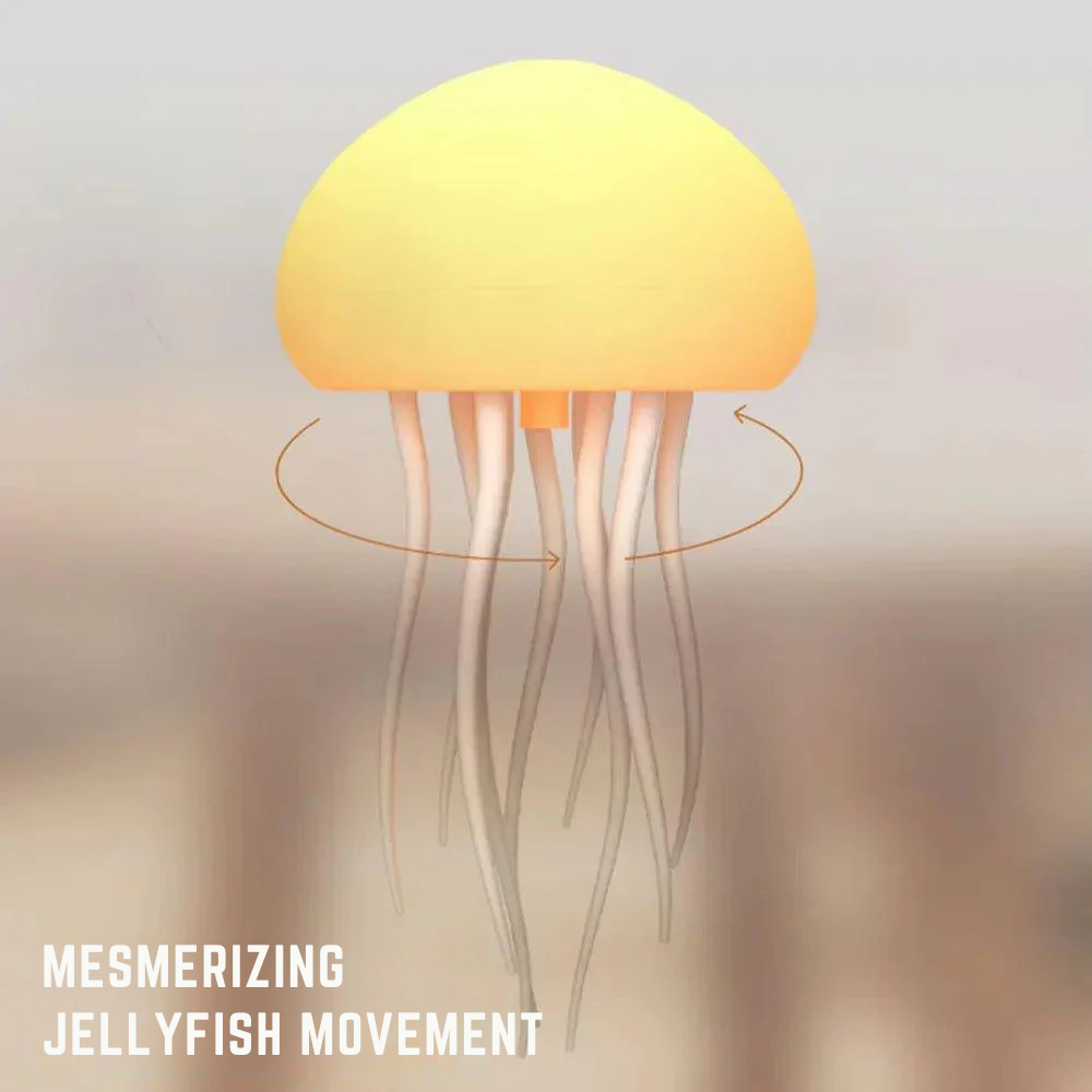 Soothing jellyfish night light with changing colors