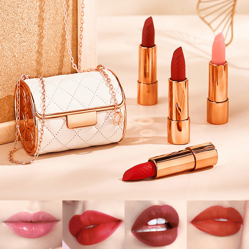 Matt Lippenstifte in schickem Handtaschen-Set 