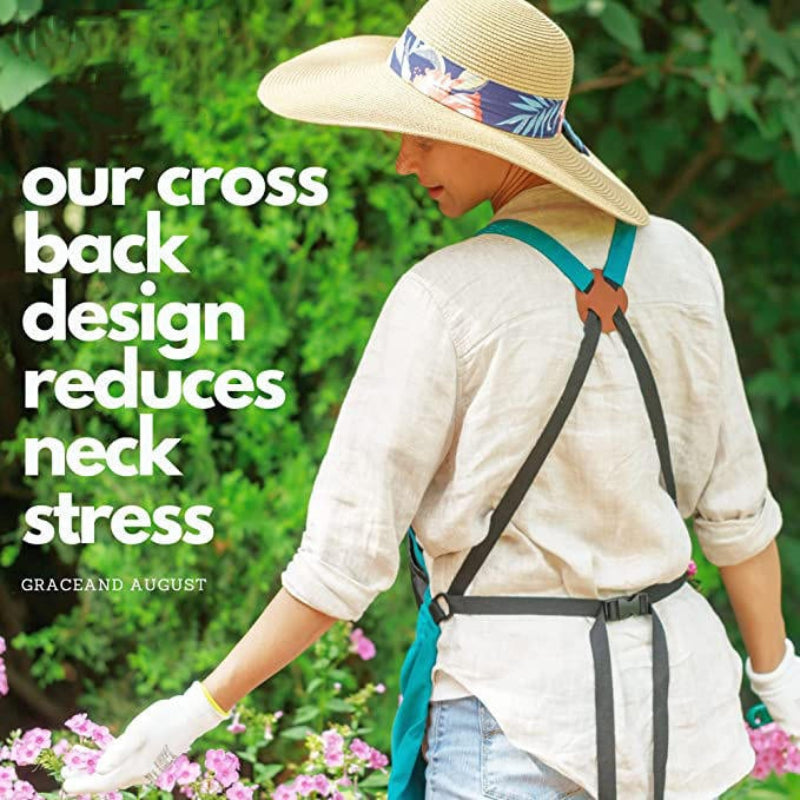 Tablier de jardinage pratique à grande poche récolte