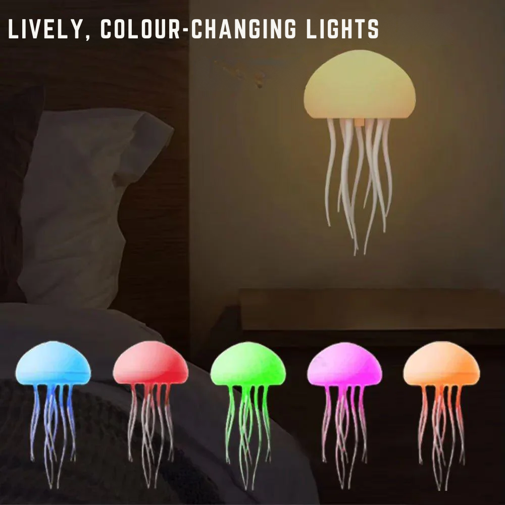Soothing jellyfish night light with changing colors 