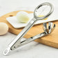 Stainless steel egg cutter – Manual slicer for hard-boiled eggs 
