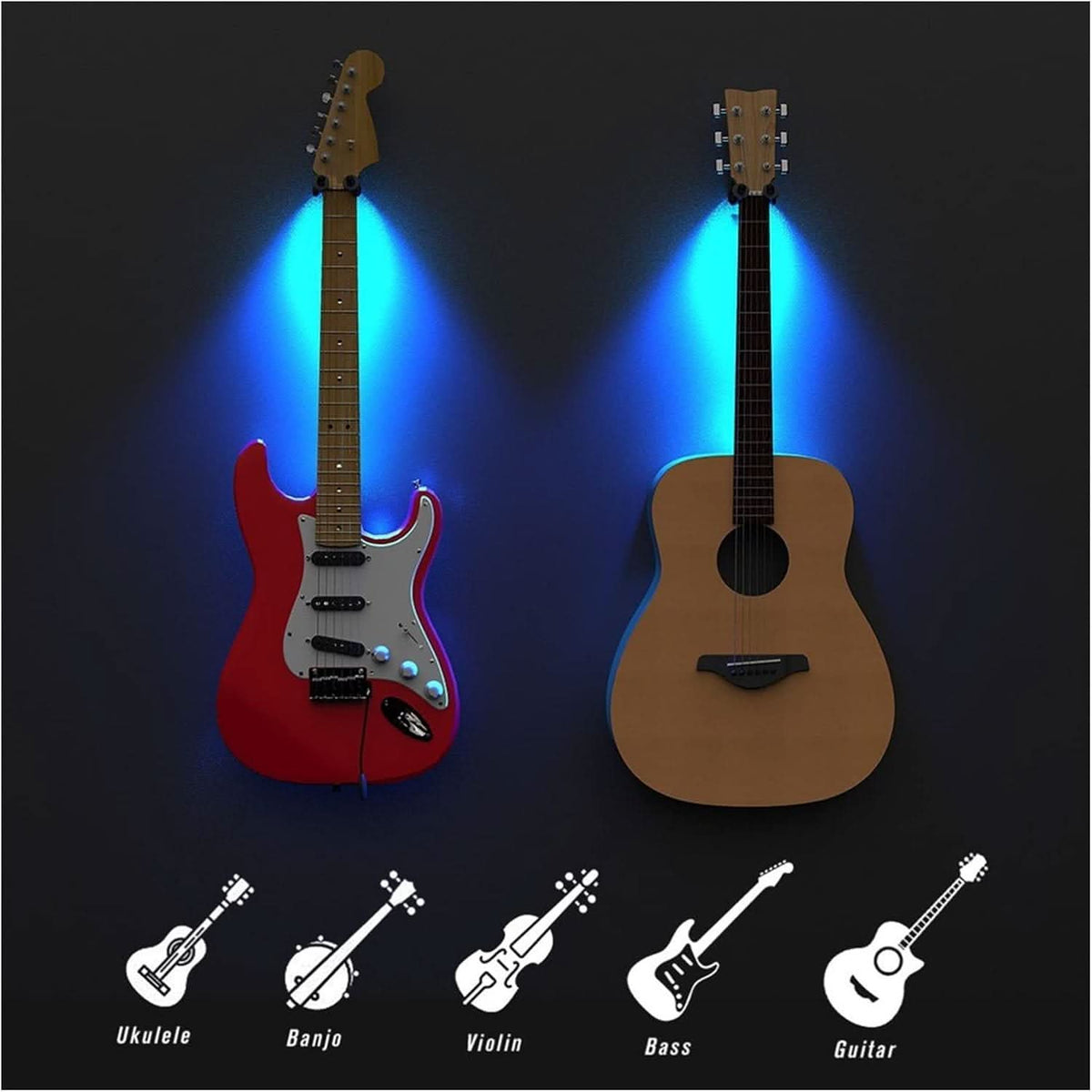 Muurbeugel voor LED-gitaar – Verlicht uw instrument 
