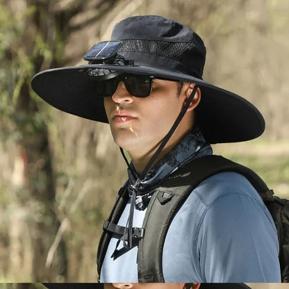 Cappello con ventilatore solare integrato 