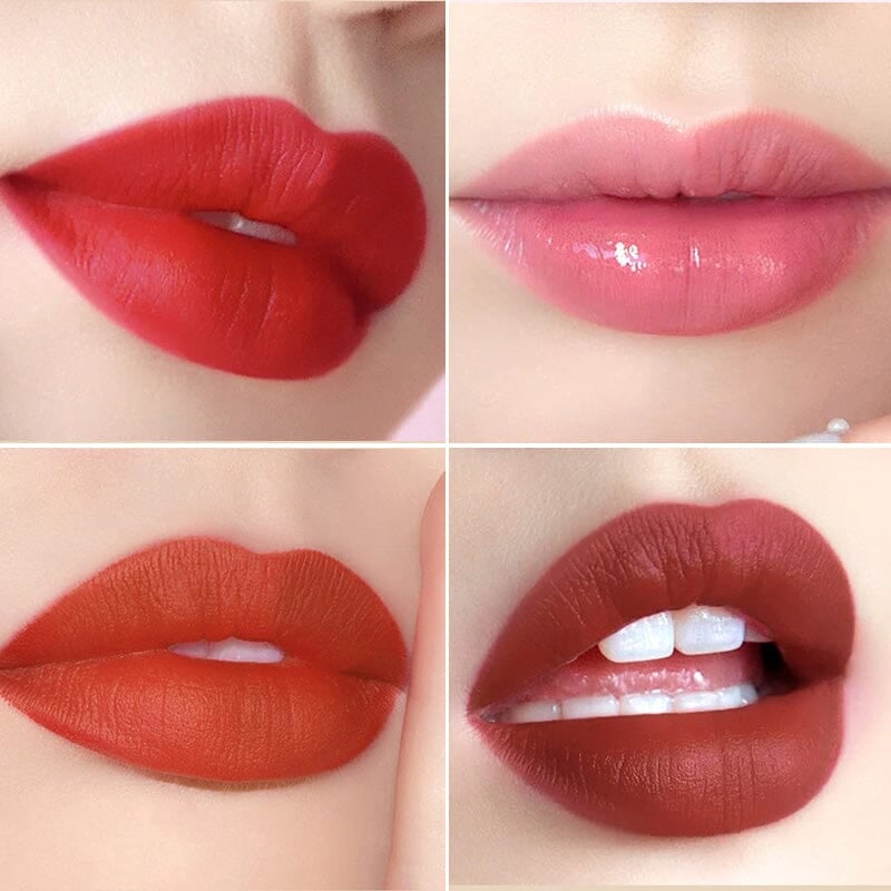 Matta läppstift i en chic handväska 