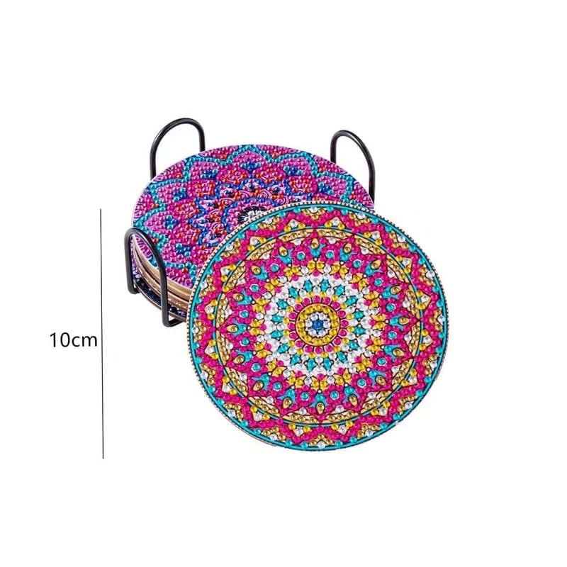 Set de suporturi pentru pahare DIY cu strasuri 