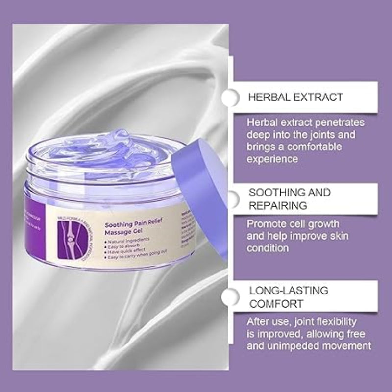 Természetes nyugtató gél a fájdalmak és feszültségek enyhítésére 