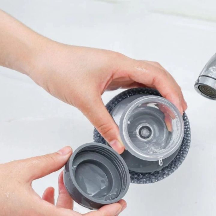 Skrapebørste med beholder for rask rengjøring 