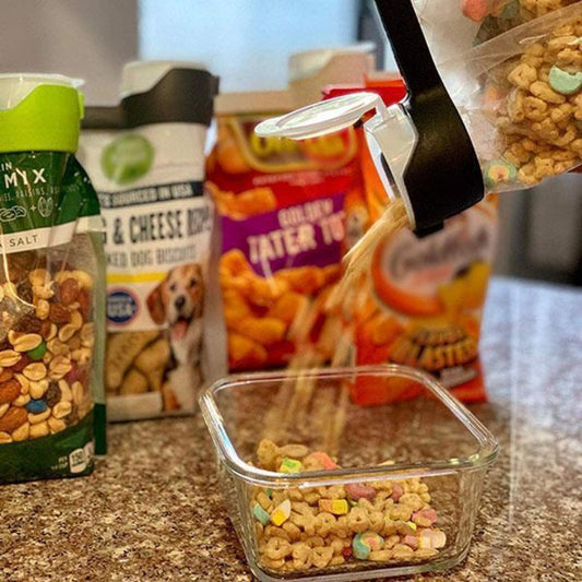 Hermetické zátky s nalévacím hrdlem pro sáčky 