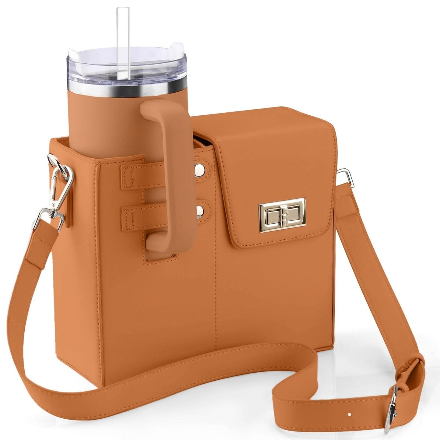 Borsa elegante con portabevande integrato per donne attive 