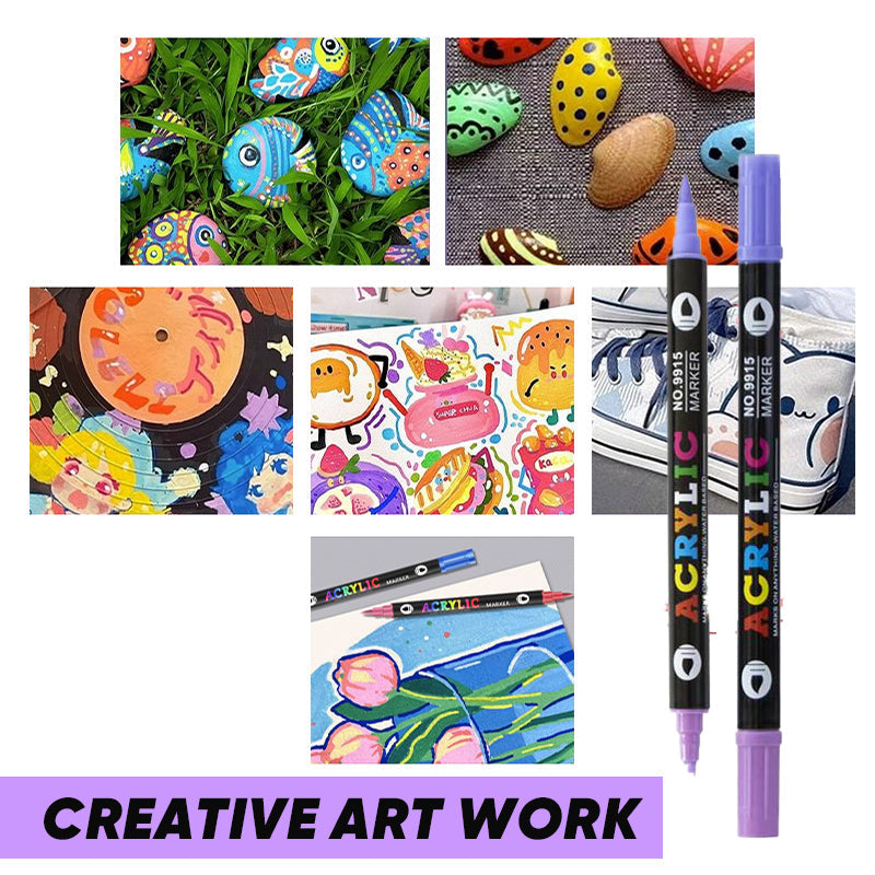 Acrylmaling penner for strålende kreasjoner 