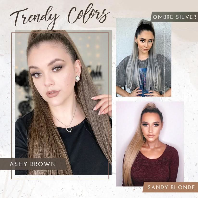 Glamour hästsvansförlängning för en chic look 