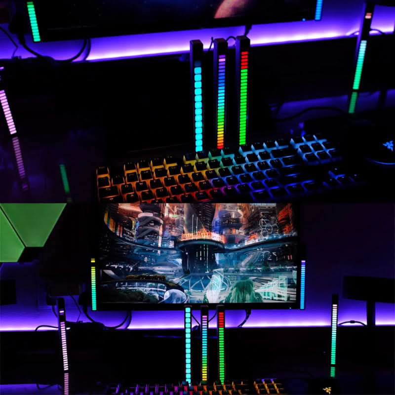 LED λωρίδα φωτός - RGB που αντιδρά στον ήχο 