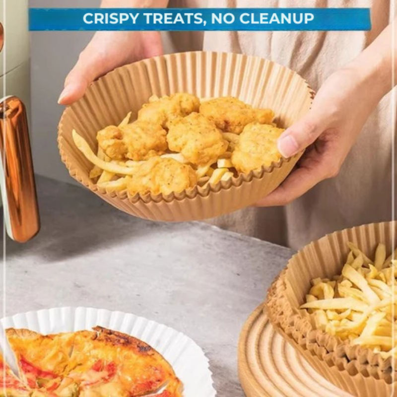Praktische Backpapier für die Heißluftfritteuse – Sauberkeit und Zeitersparnis 