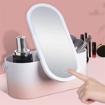 Beauté parfaite avec miroir LED et rangement intégré
