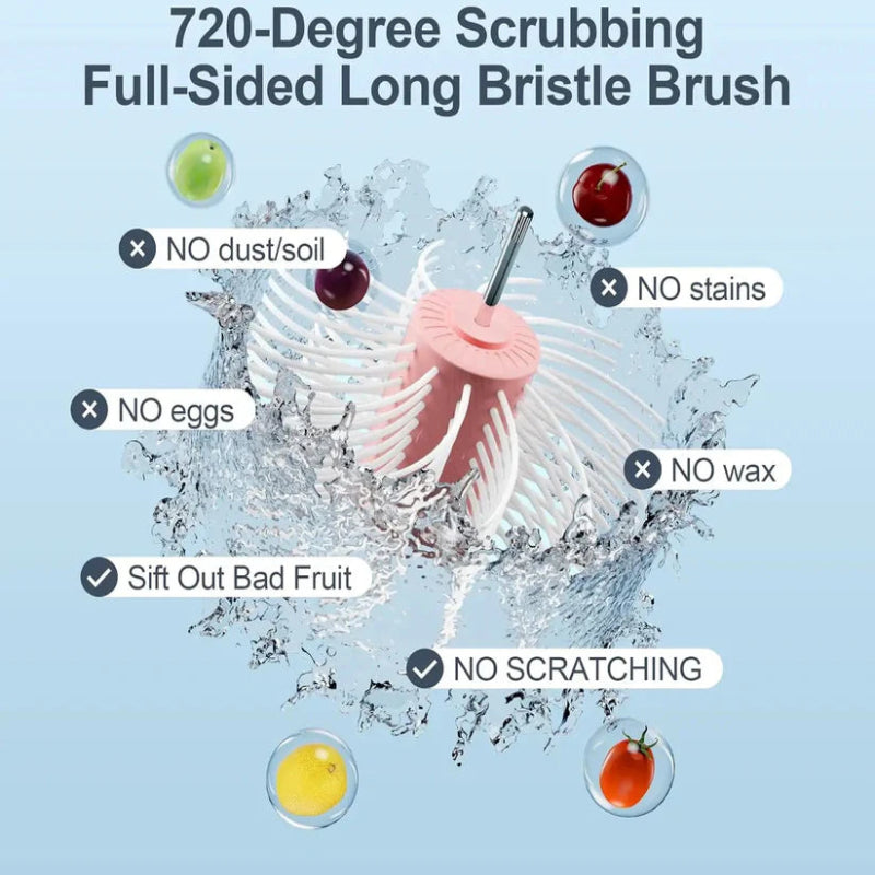 Perfekte Reinigung von Früchten ohne Mühe und Schälen 