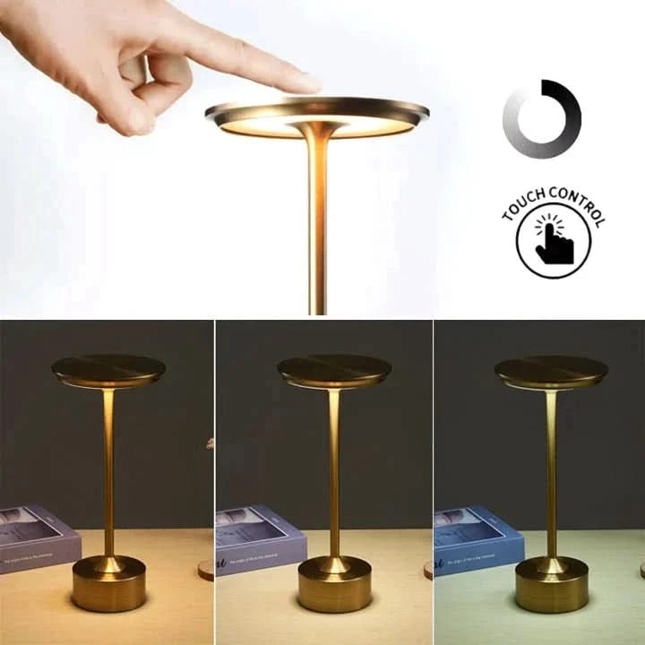 Bezdrôtová LED lampa s elegantným a dotykovým dizajnom 