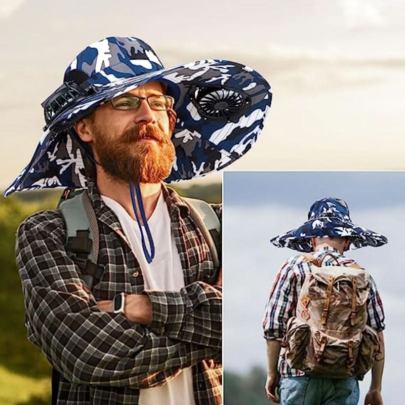 Cappello con ventilatore solare integrato 