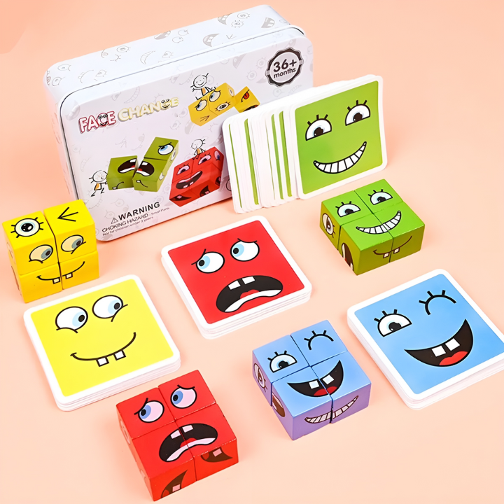 Educational wooden game – Develop your child's emotions and motor skills 