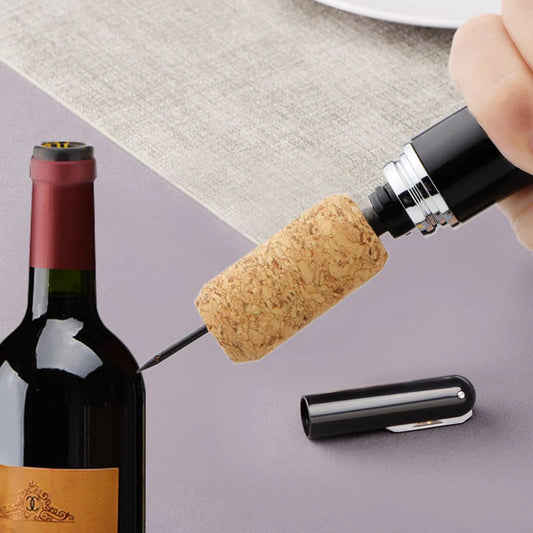 Air pump bottle opener: easy and quick uncorking 