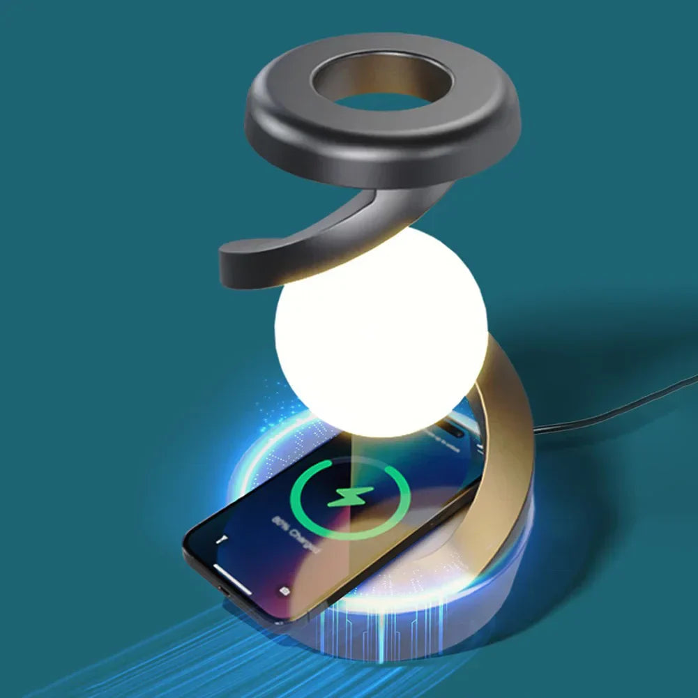 Design LED-lamp met geïntegreerde draadloze oplader 