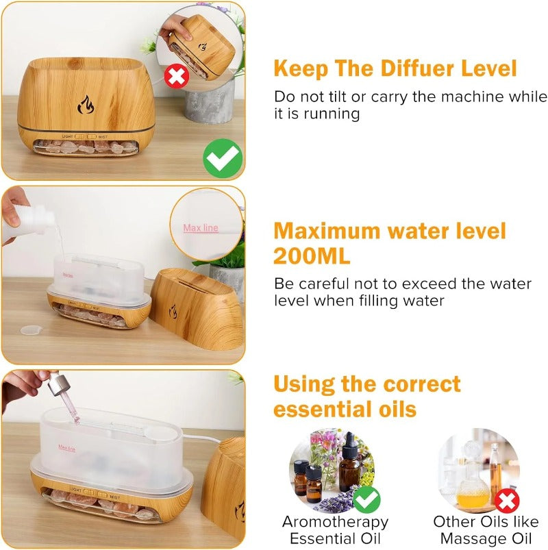 リラックスした雰囲気と癒しの火と霧の効果 