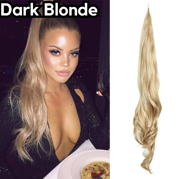 Glamour hästsvansförlängning för en chic look 