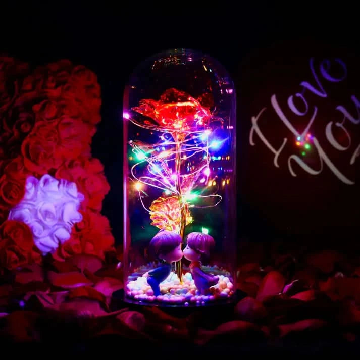 Rosa sotto Campana – Eleganza Luminoso e Senza Tempo 
