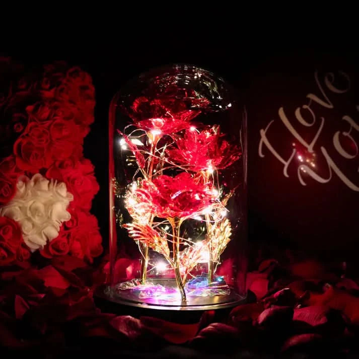 Rosa sotto Campana – Eleganza Luminoso e Senza Tempo 